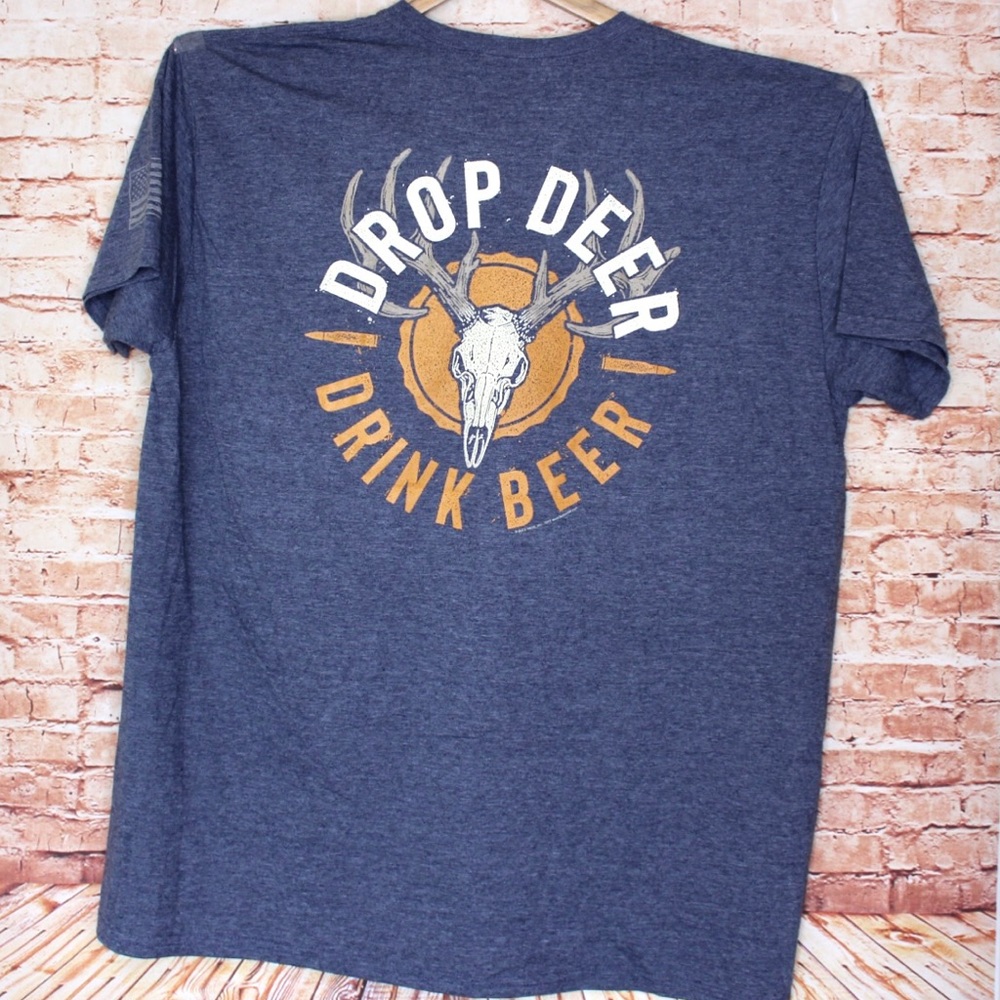 Buck Wear | “Drop Deer Drink Beer” Summer Style Graphic Tee